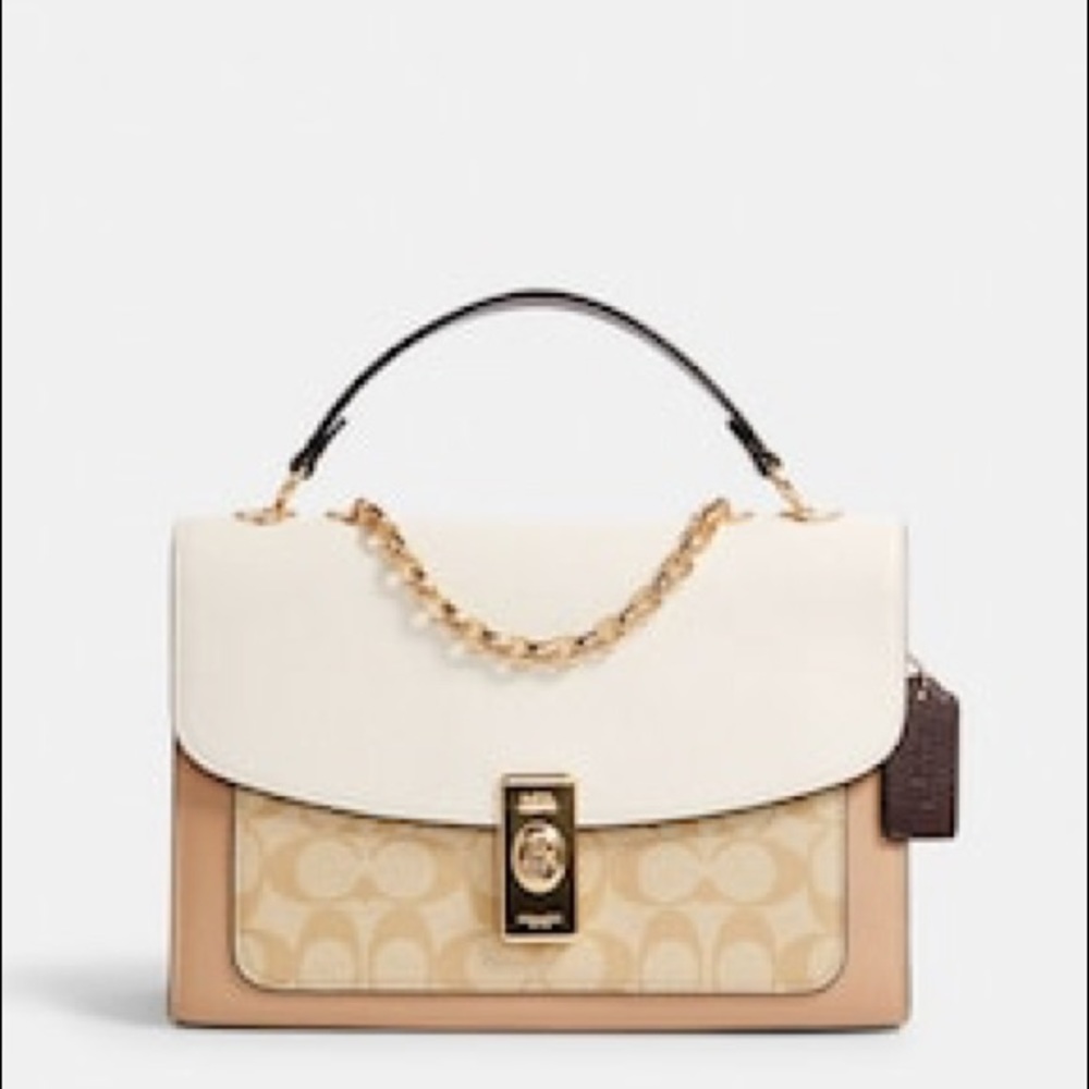 Coach 
Lane Shoulder Bag In Colorblock Signature Canvas